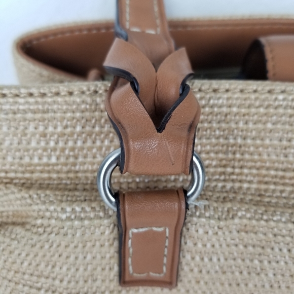 Fossil VINTAGE Woven Straw Satchel Bag - Picture 5 of 10